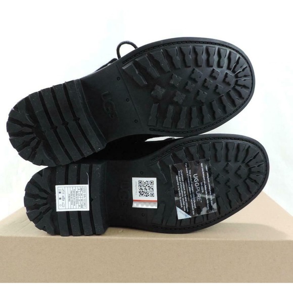 Authentic Women's UGG GRADIN Water Resistant Lace Up Mid-Calf Boots Black Size 6 - Picture 8 of 8